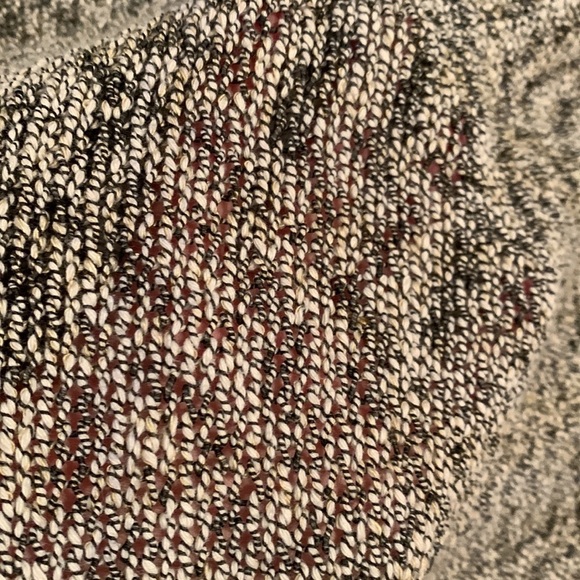 LUCKY Brand Loose Knit 3/4 Sleeve Pullover Sweater Cream and Brown Women’s M - Picture 4 of 8